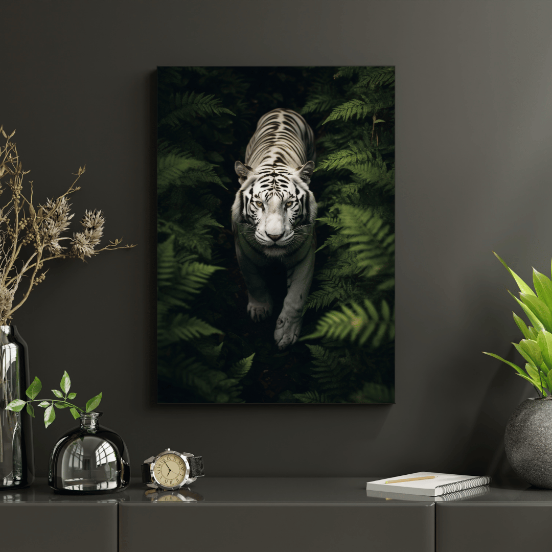 Midnight Whisper – The Elegant Black Cat Among Blossoms