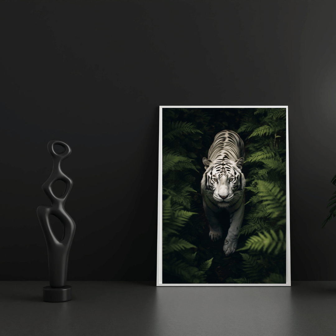 Midnight Whisper – The Elegant Black Cat Among Blossoms