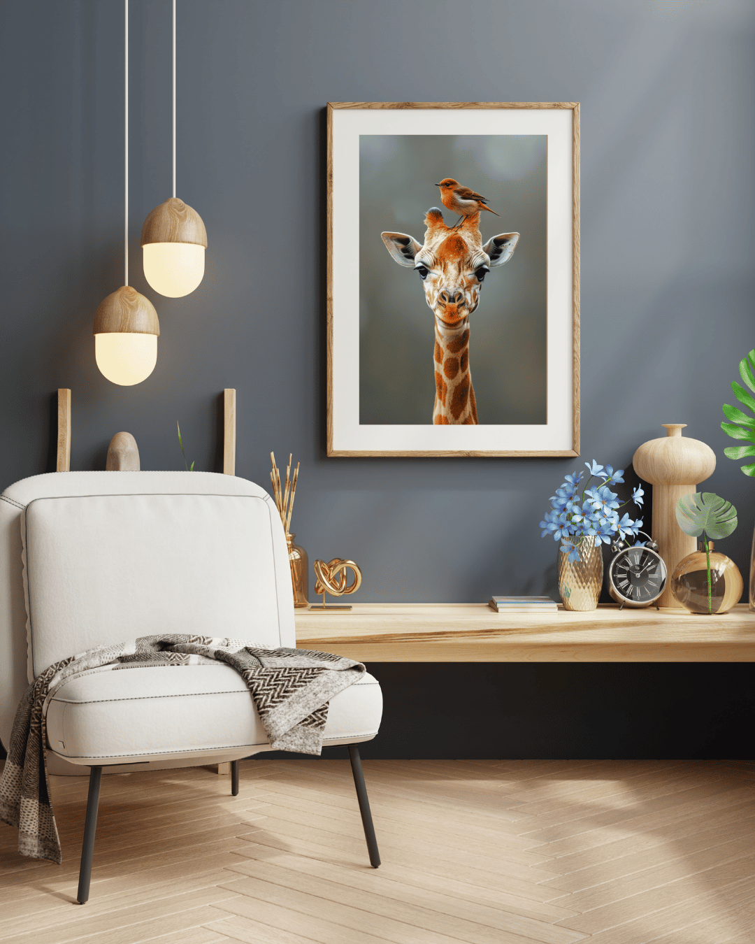 "Wild Companions – A Gentle Moment Between Two Species"