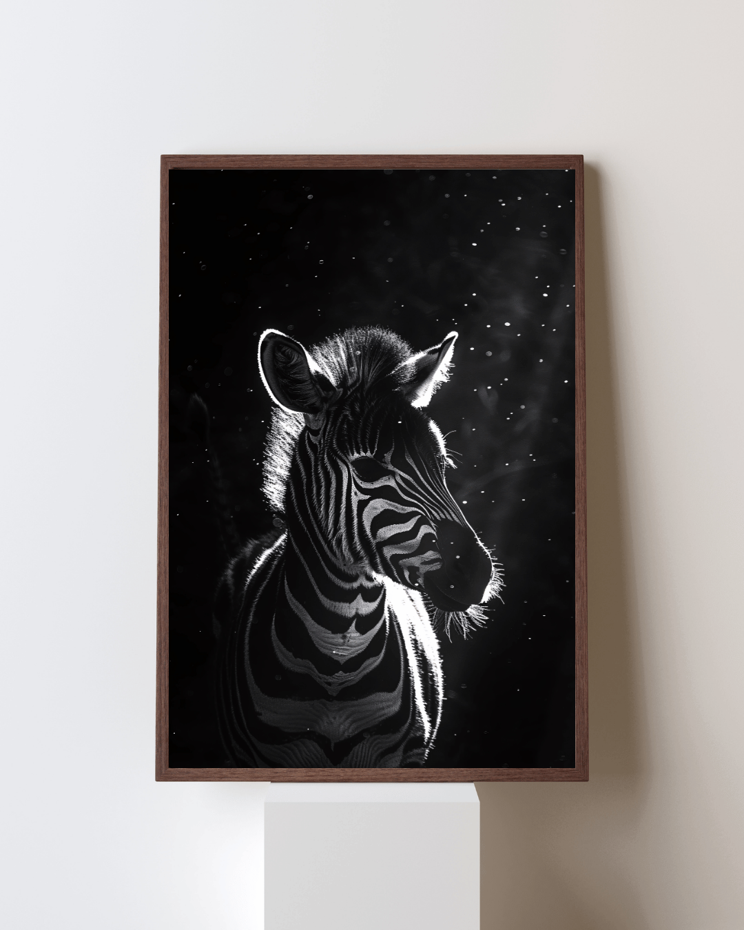 "Shadow Stripes – A Zebra in Light and Darkness"