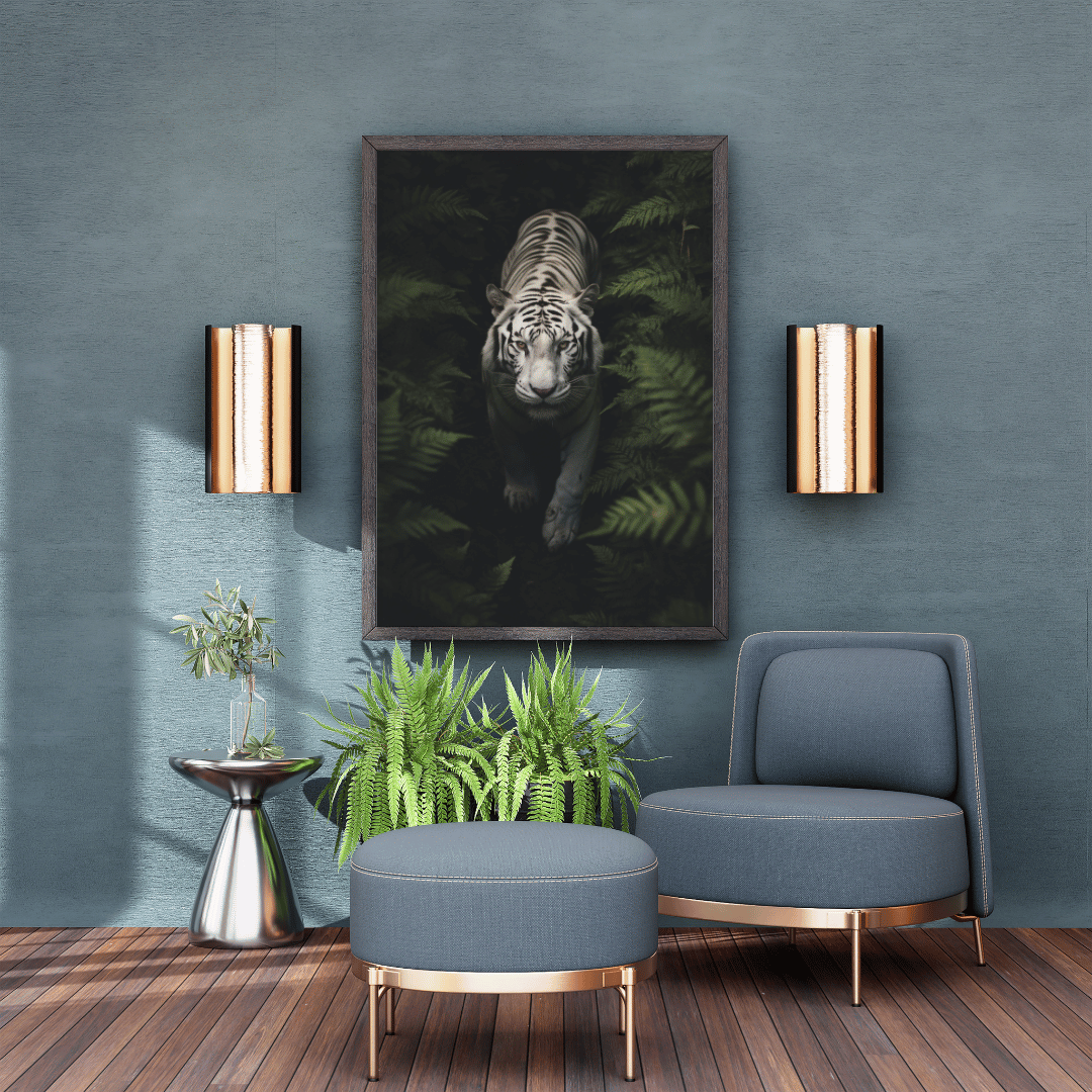 Midnight Whisper – The Elegant Black Cat Among Blossoms