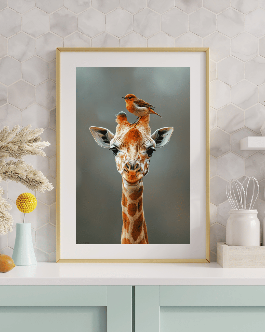 "Wild Companions – A Gentle Moment Between Two Species"
