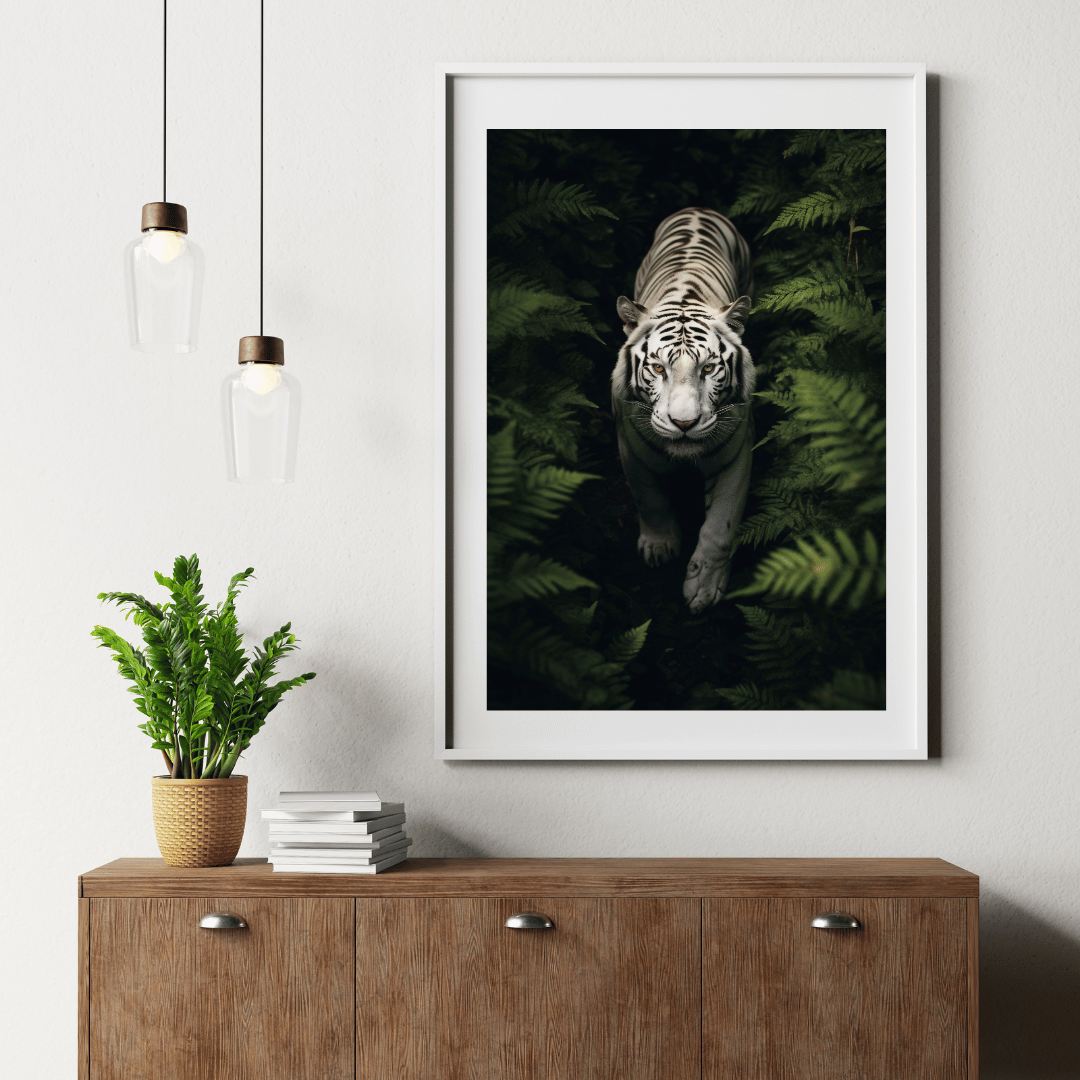 Midnight Whisper – The Elegant Black Cat Among Blossoms