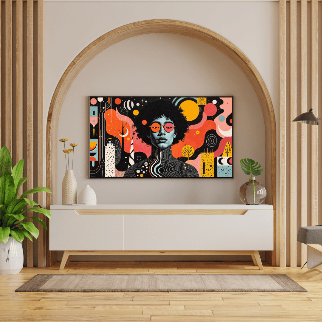 "Cosmic Vision: A Journey Through Abstract Realms"