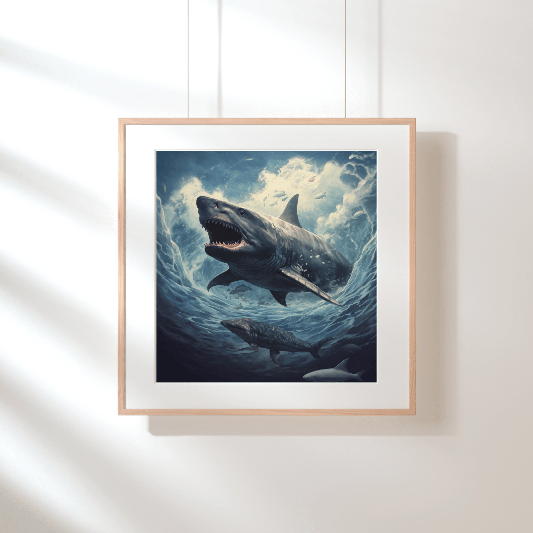 "Giant Shark – Inspiring Ocean Wall Art"