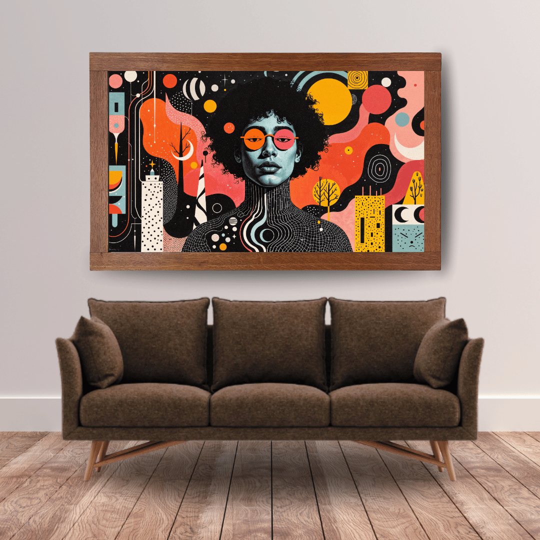 "Cosmic Vision: A Journey Through Abstract Realms"