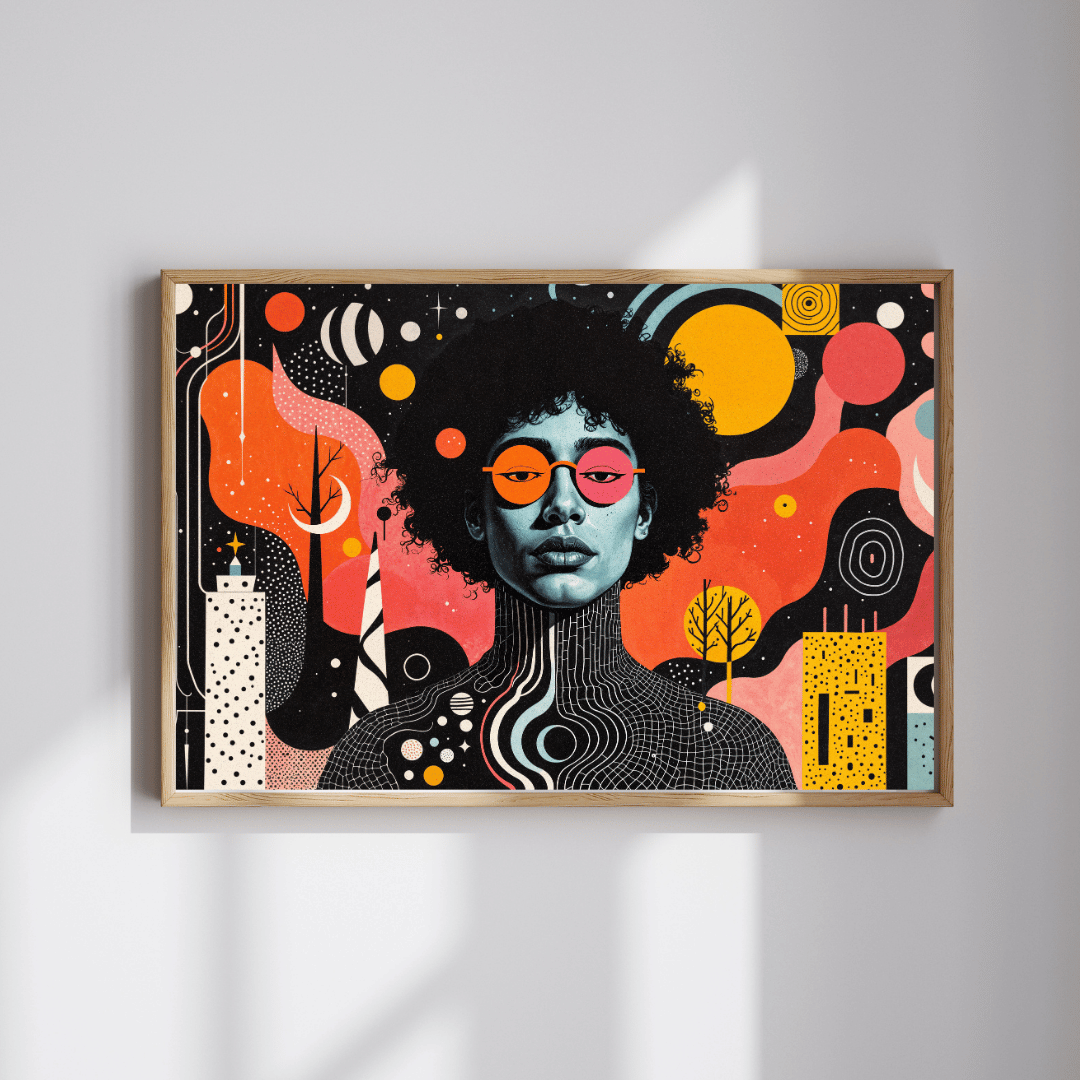 "Cosmic Vision: A Journey Through Abstract Realms"